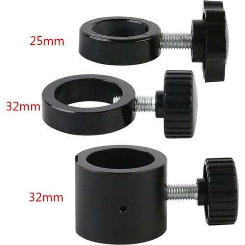 Stereo Microscope Industrial Video Camera Stand Holder Metal Pillar Bar 25mm 32mm Fixing Ring with Screw