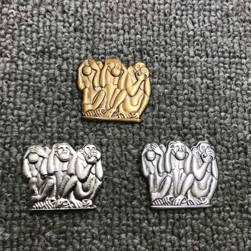 Metal Badge for Kerosene lighter Oil Lighter DIY Handmade Smoker Accessories Gadgets Lighters Decor Accessory monkey