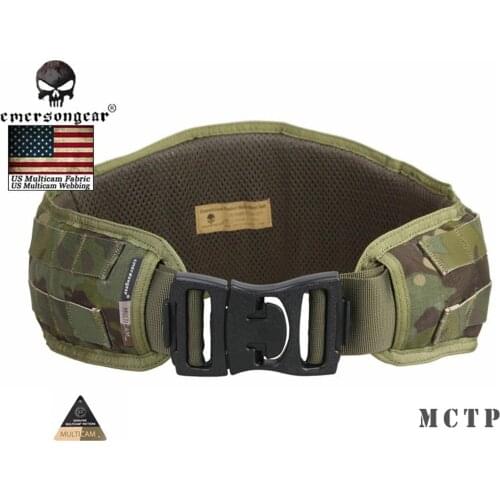 EmersonGear Padded Molle Waist Belt Airsoft Combat Belt Multicam Tropic EM9086