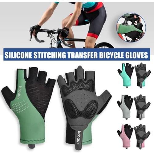 Non-slip Half Finger Gloves Wrist Wrap Support Padded Fitness Short Open Finger Glove For Riding Sports Summer Guantes Ciclismo