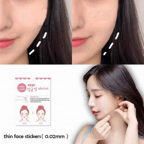 0.02mm Invisible 40pcs/Set Thin Face Stickers Face Line Wrinkle Sagging Skin V-Shape Chin Facial Lifting Patch