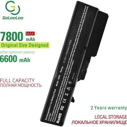 Golooloo 9 Cells Laptop Battery For Lenovo G460 G560 G465 E47G b570e V360A Z370 K47A Z560 L09L6Y02 L09S6Y02 L10P6F21 LO9S6Y02