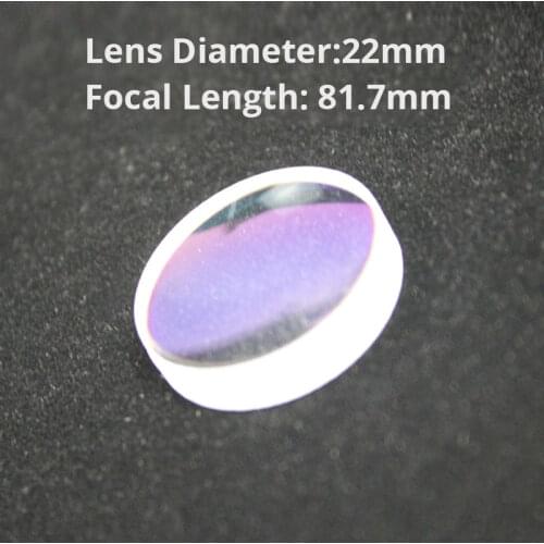 1PC 22mm Optical Glass Focal Length 81.7mm Achromatic Doublet Double Convex Lens DIY Astronomic Telescope Objective Lentes