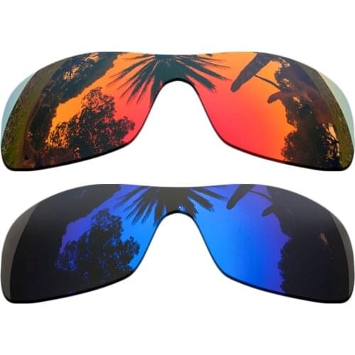 Orange Red Mirrored+Purple Mirrored Coating) 2-Pieces Polarized Replacement Lenses for Antix Frame 100% UVA & UVB Protection