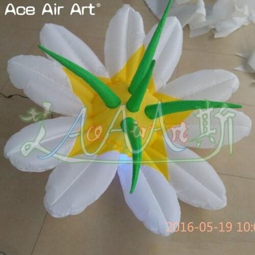 Charme inflatable led stand flower, led light stage decoration,night club or wedding flower replica for Israel