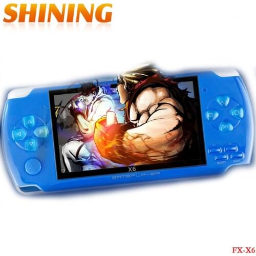Portable Handheld Game Console 8G 4.3 Inch Mp4 Player Video Game Console Free Games Ebook Camera Recording Gaming Consoles X6