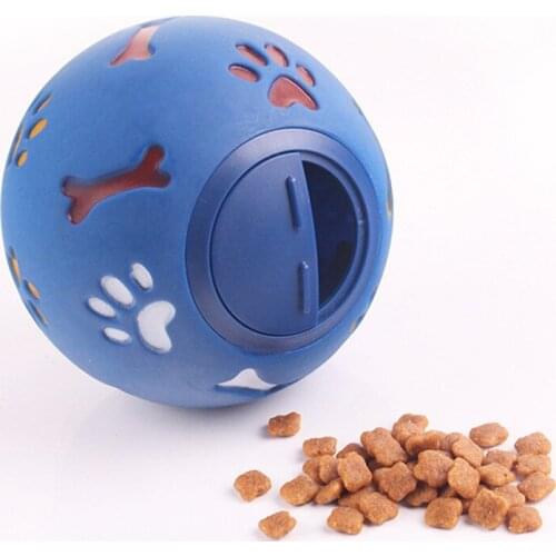 Pet Dog Cat Interactive Toys Rubber Chew Leakage Food Ball Puppy Tooth Cleaning Training Playing Molar Balls PPT718