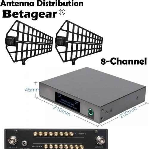 Betagear UA868 Antenna Distribution ANT8 Sets Receivers 500-950Mhz Professional Wireless Microphone Antenna Amplifier System