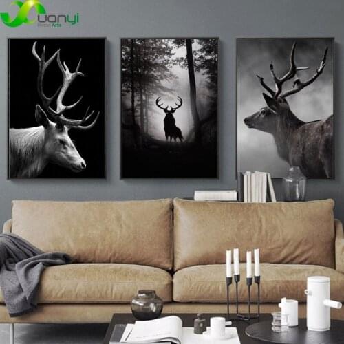 Modern Deer Picture Canvas Art Print Painting Prints On Canvas Poster Wall Decoration Pictures For Living Bed Room Unframed