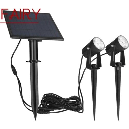 FAIRY Outdoor Solar Lawn Light Waterproof LED Spotlight New Home Decorative For Courtyard Garden Landscape