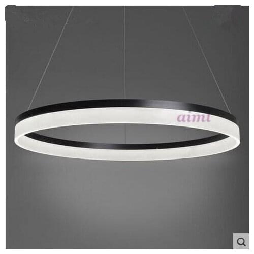 LED 51W-60W Acrylic Contracted Creative Ring Study Bedroom Restaurant Dining Room Store Lighting Lamps And Lanterns 220-240V