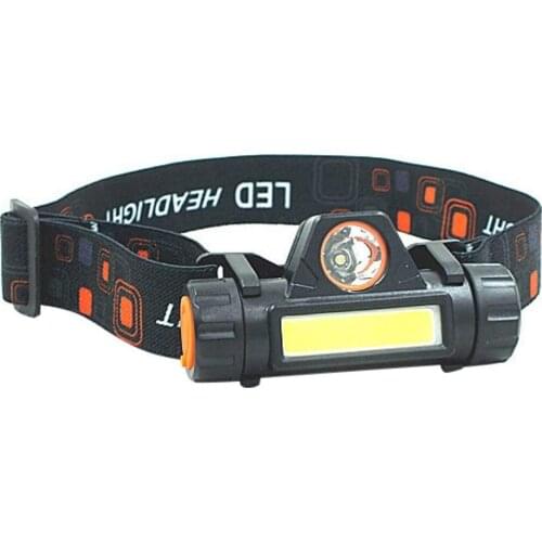 LED Headlamp Outdoor COB USB Rechargeable Flashlight Mini Headlight Torch Lamp Fishing Headlights Camping Hiking