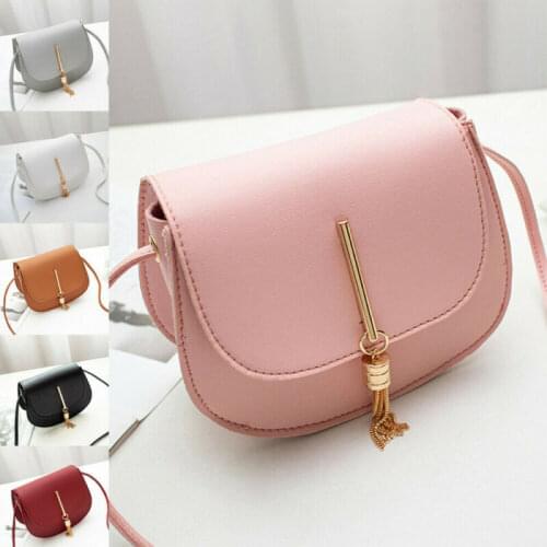 US STOCK New Women Fashion PU Leather Small Shoulder Bag Ladies Crossbody Bag Handbag