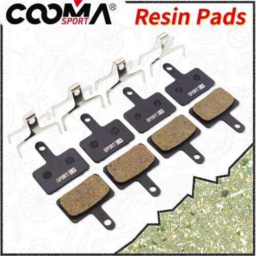 Bicycle Brake pads for SHIMANO B01S, MT200, M375 M395 M486 M485 M475 M416 M446 M515 M445 M525 Deore Disc Brake, Resin, 4 Pairs