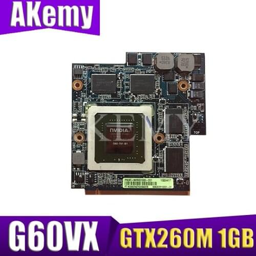 GTX 260M GTX260M Video Graphic Card G92-751-B1 For ASUS G60VX MXM VGA G51VX G51V G60VX REV 2.1 P/N 60-NV3VG1000-D01