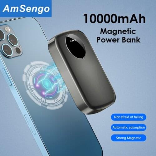 10000mAh Magnetic For iPhone 12 12 Pro 12Pro Max Charger Wireless Power Bank Fast Charger Mini Magnet Powerbank Battery External
