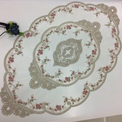 Embroidery tea table dinning table sofa decorative mat embroidery patch