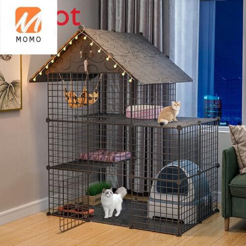 High-End Luxury Cat House Three-Layer Home Indoor Pet Cat Nest Two-Layer Super Large Cattery