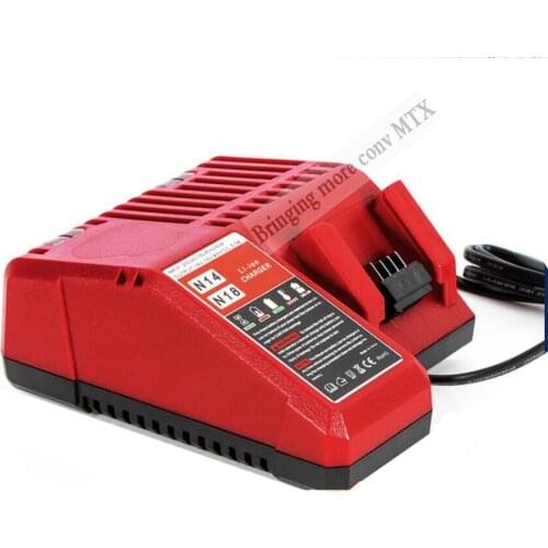 18V Power Tool Lithium Battery Charger Replacement For Milwaukee M18 battery Eu Plug 3A