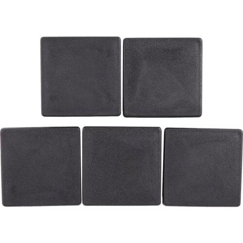 Square plastic plug cover protective caps for cables 60 mm x 60 mm 5 pieces