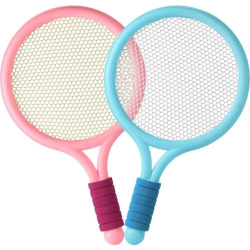 1Set Plastic children tennis badminton toys outdoor indoor sports leisure toys tennis rackets parent-child toys kids gifts