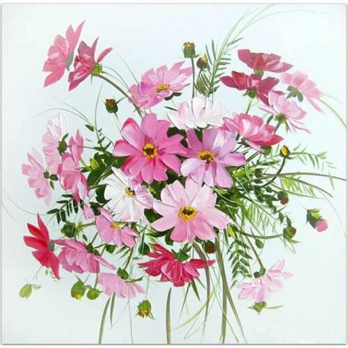 100% hand-painted canvas oil painting high quality Household adornment art flower pictures DM-15071809