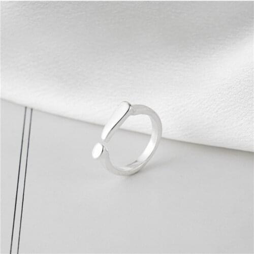 2021 Japan and South Korea Exclamation Mark Adjustable Ladies Ring Birthday Gift. Jewelry Wholesale
