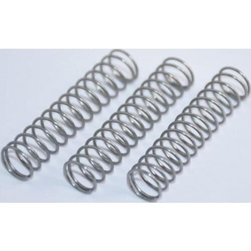 5pcs Galvanized Compression Spring Select Wire Dia 0.8mm OD 9/10mm Length 60-100mm Springs