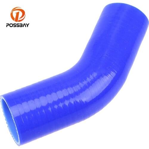 POSSBAY 45 Degree Car Elbow Cold Air Intake Induction Pipe Ducting Hose Tube Silicone Turbo Filter 38/45/51/57/63/70/76/83mm