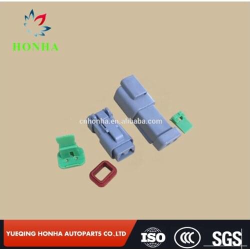 Free shipping 10 pcs Deutsch DT 2 Pin/Way Waterproof Electrical Wire Connector Plug Socket Housing Kit DT06-2S DT04-2P