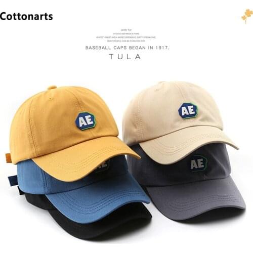 UFLAME Cotton Embroidery Letter Label Baseball Cap Simple All-match Snapback Cap Travel Visor Sun Hat Casquette Unisex Wholesale