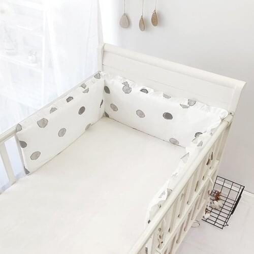 Baby Bed Bumpers Infant Newborn Cotton Cartoon Thicken One-piece Crib Around Cushion Kid Cot Protector Pillow Baby Room Decor
