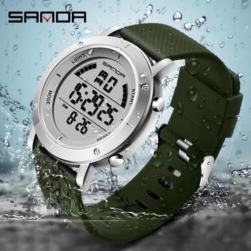 Sanda Digital Watch Men 2020 Outdoor Sport Watches For man Running Stopwatch Military LED Electronic Clock Wrist Watches Relogio