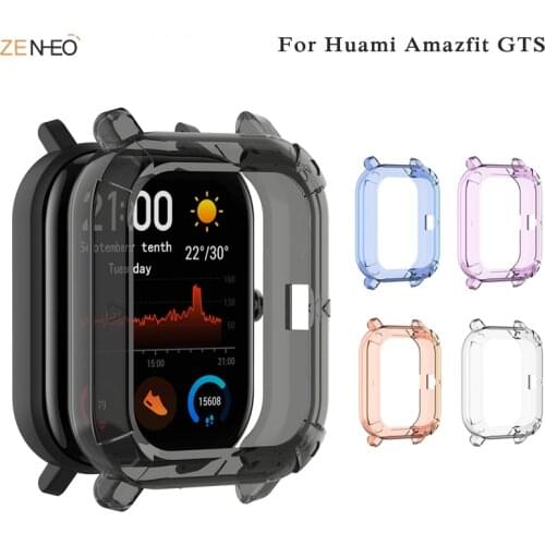 For Huami Amazfit GTS TPU Protector shell Smart accessories For Huami Amazfit GTS 360 Degree Cover watch Protective cases
