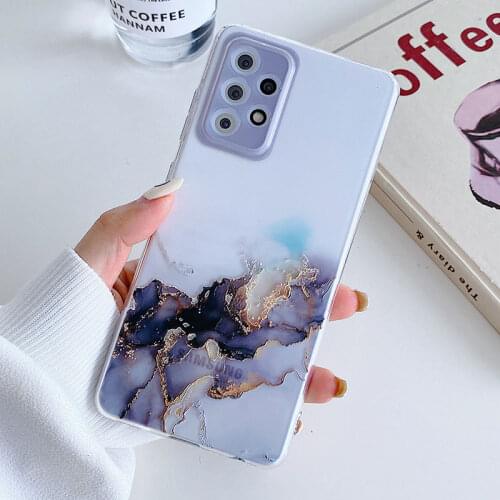 Watercolor Painting Transparent Soft Phone Case For Samsung S21 Ultra FE Plus A82 A72 A52 A32 A22 Shockproof Bumper Back Cover