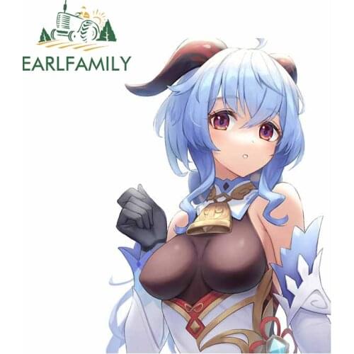 EARLFAMILY 13cm x 9.5cm for Genshin Impact Car Styling Stickers Waterproof Decal Scratch-proof Vinyl Material Decoration