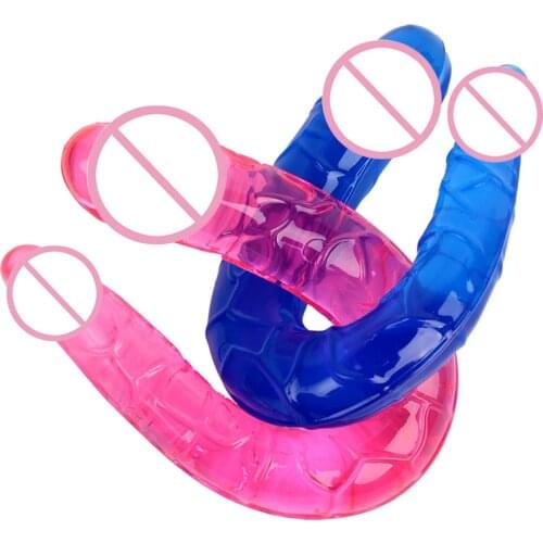 Dildo Vagina Anal Plug Strapon Silicone Penis For Lesbian Couples Underwear Double Ended Penetration Sex Toys For Women Massage