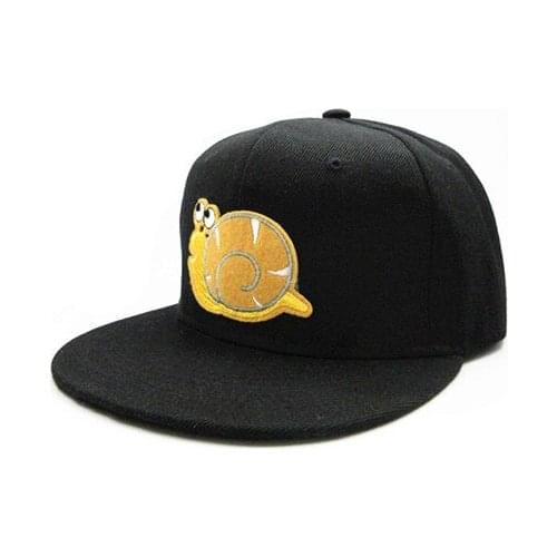 Snail Animal Embroidery Cotton Baseball Cap Hip-hop Cap Adjustable Snapback Hats for Men and Women 264