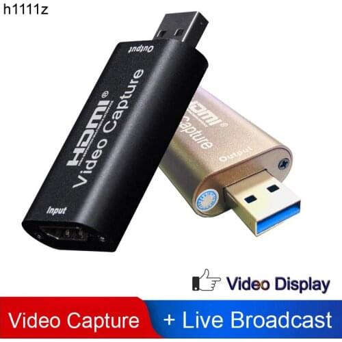H1111Z Video Capture Card USB 3.0 2.0 HDMI Video Grabber Record Box fr PS4 Game DVD Camcorder HD Camera Recording Live Streaming
