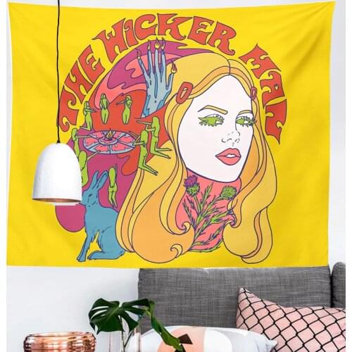 Colorful Wall Hanging Decor Girls Dorm Roon Decoration Trippy Tapestry Psychedelic Wall Prints Tapiz Gobelin Decoration Mural