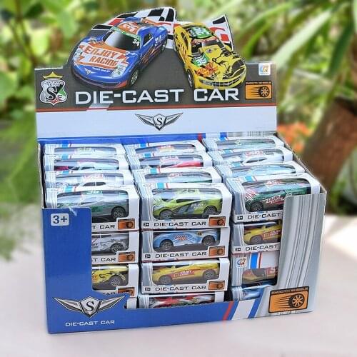 Mini Alloy Car Model Diecasts Vehicle Toys For Kids Pull Back Metal Auto Simulated Crash-resistant Racing Car Children Toy Gifts