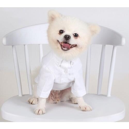 Fashion Dog Clothes Solid Pet Shirt Chihuahua Puppy Pets Dogs Clothing For Small Medium Dogs Costume Slim Pet Shirts Ropa Perro