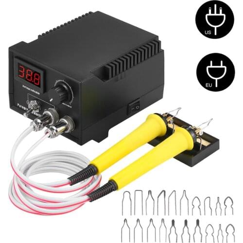 29PCS Woodburner Wood Burning Tool Kit Adjustable 0℃-800℃ Digital Display Woodburning Machine Set Electric Pyrography Machine