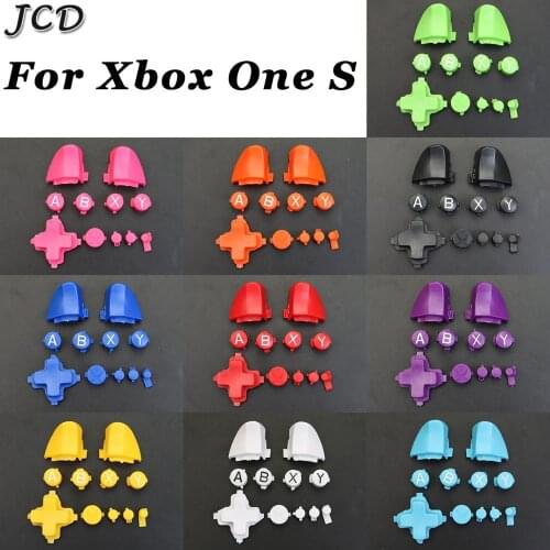 JCD RT LT Trigger Buttons Mod Kit ABXY D Pad Buttons for Microsoft Xbox One S Slim Controller Analog Stick Dpad