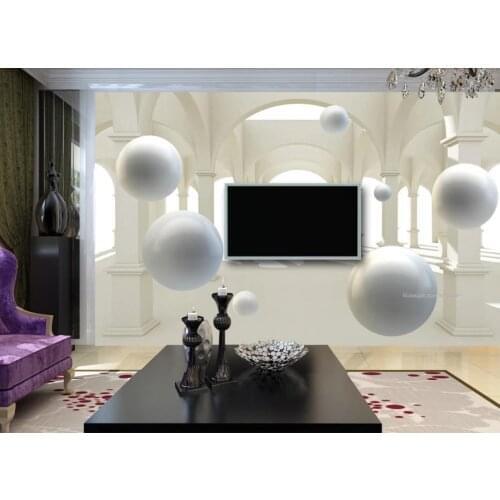 Custom Abstract space vault sphere 3d background wall wallpaper for walls coffee shops Living room bedroom wall paper photo