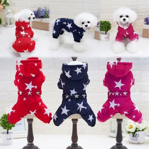 Autumn Winter Warm Dog Clothes Waterproof Pet Puppy Coat Cotton Jacket Chihuahua Yorkshire Animal Clothing For Dogs