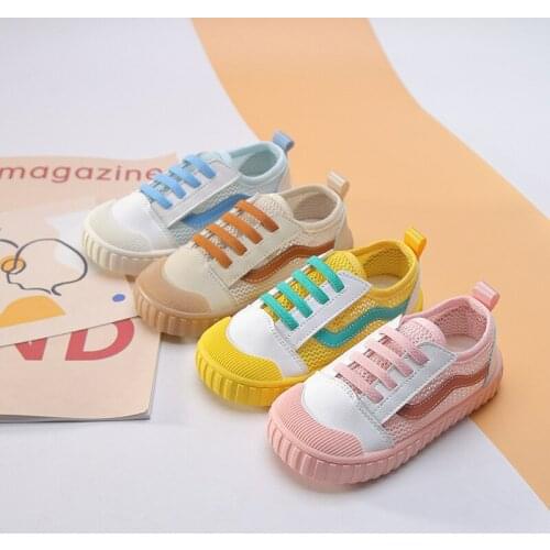 New Summer Childrens Casual Shoes Fashion Mesh Kids Board Shoes Candy Color Toddler Boys Girls Flats Sandals