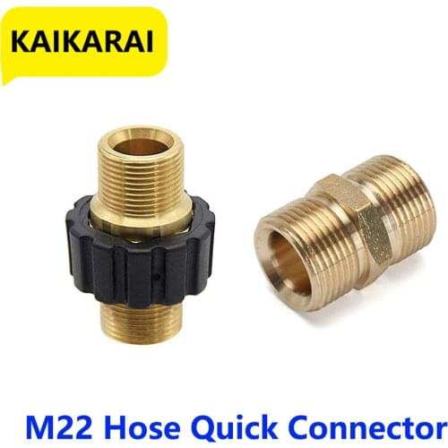 Car washer Hose Quick Connector m22 Metric Hose Fitting Connector for High Pressure Washer Gun and Hose car accessories Tool