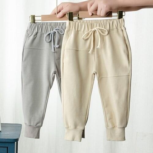 Toddler Girl Pants Solid Color Girl Pant Casual Style Sweatpants For Children Spring Autumn Girl Clothes