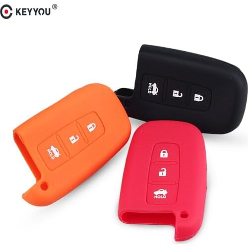 KEYYOU Silicone Cover Smart Key Case for Hyundai Equus Genesis Veloster for KIA Sportage Forte Optima Soul Azera Sorento